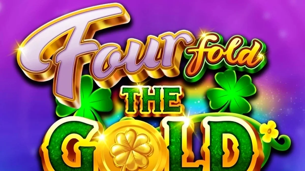 Tampilan antarmuka seluler slot Fourfold the Gold dengan latar belakang kosmik